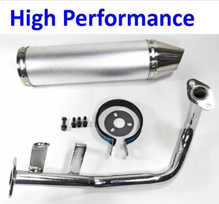 Vitacci  Force 49cc, GY6-50 High Performance Exhaust