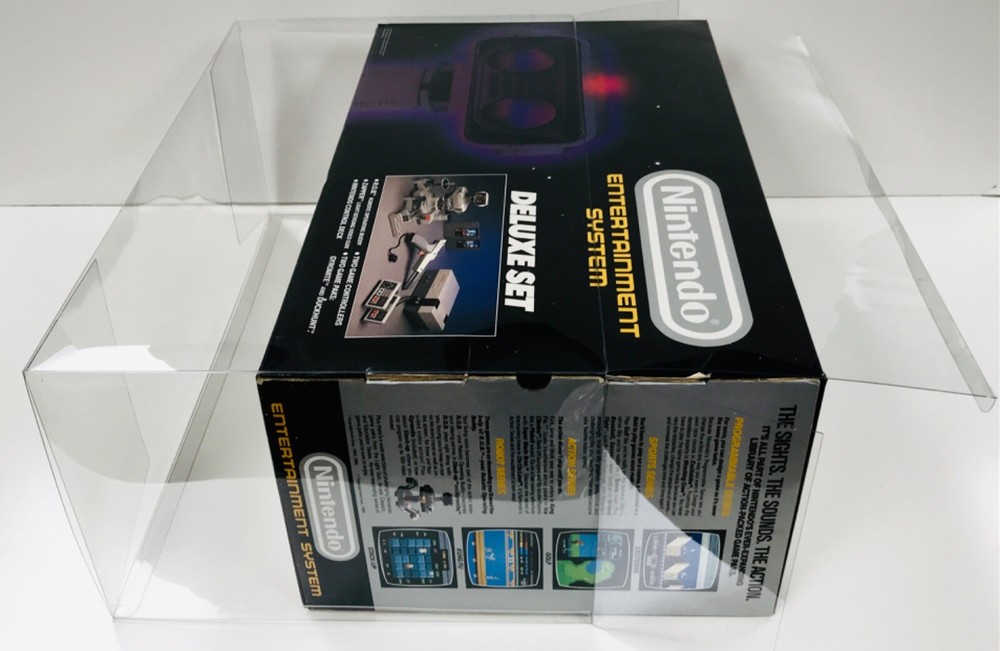 1 Console Box Protector For NES DELUXE SET WITH ROB Nintendo Display Boxes
