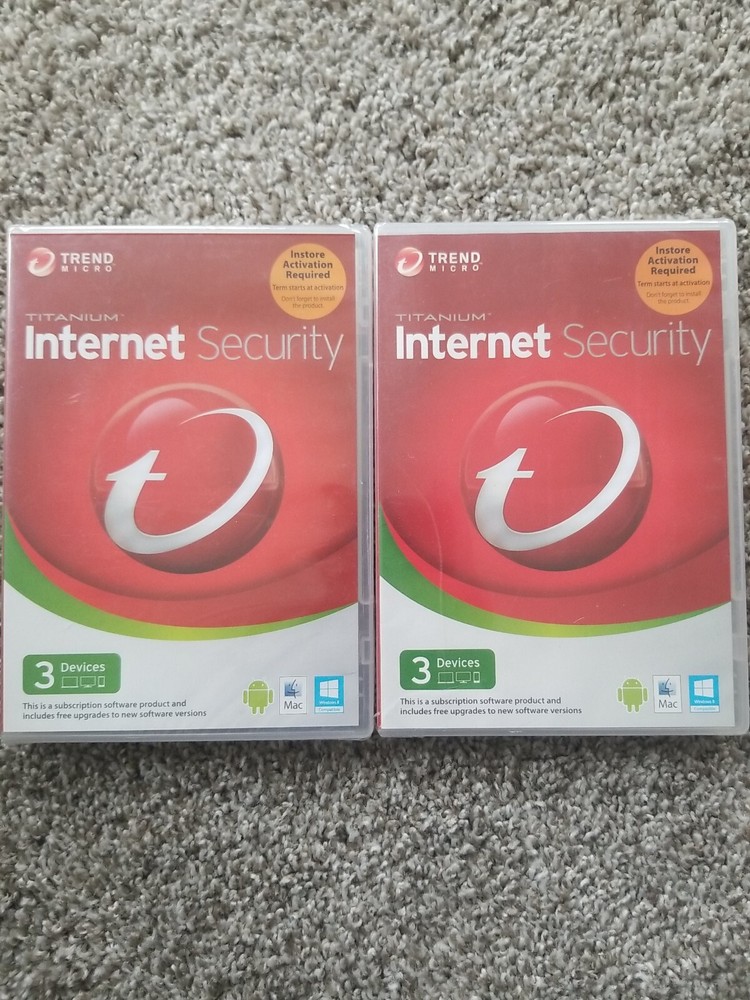 Trend Micro Titanium Internet Security 2014  Retail for Windows (3 User) NEW