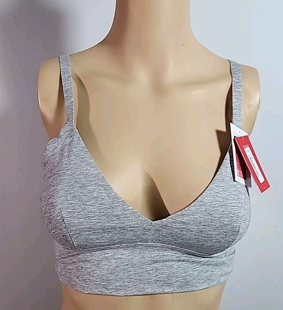 SPANX Cotton Comfort Bralette Size M Grey