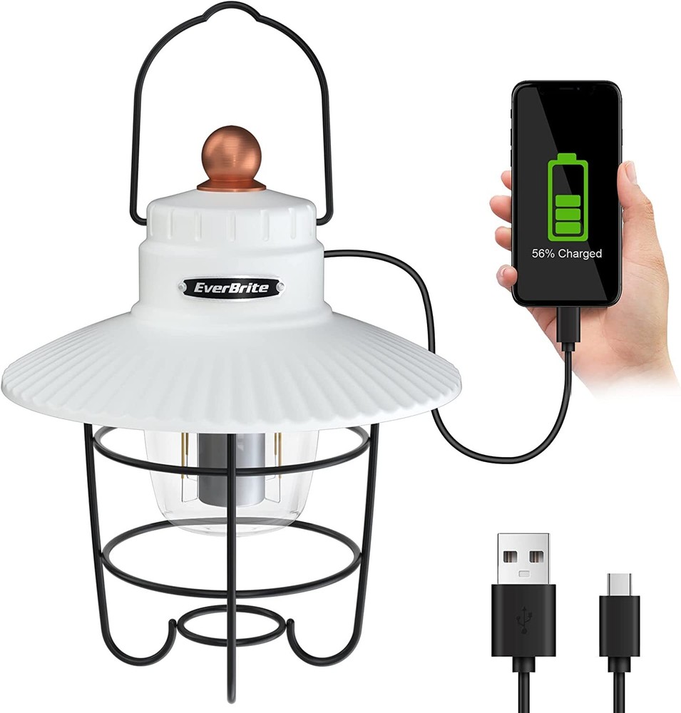 EverBrite Rechargeable LED Camping Lantern USB C Lantern 3 Lighting Mode Lantern