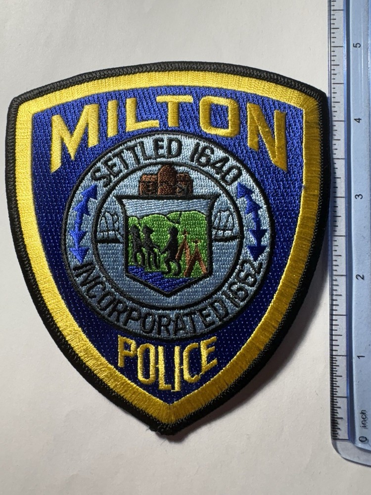 Milton Massachusetts Police Patch
