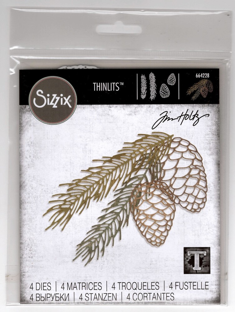 Tim Holtz Thinlits - Pine Branch Cutting Dies