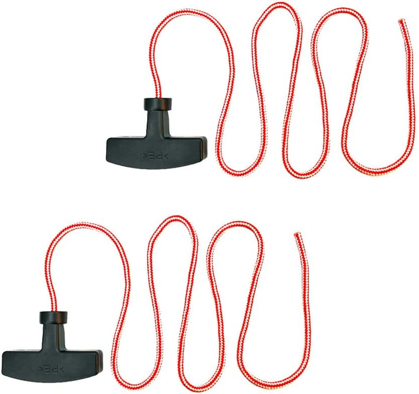 Garage Door Emergency Release Pull Cord with Handle Garage Opener Rope Puller, A