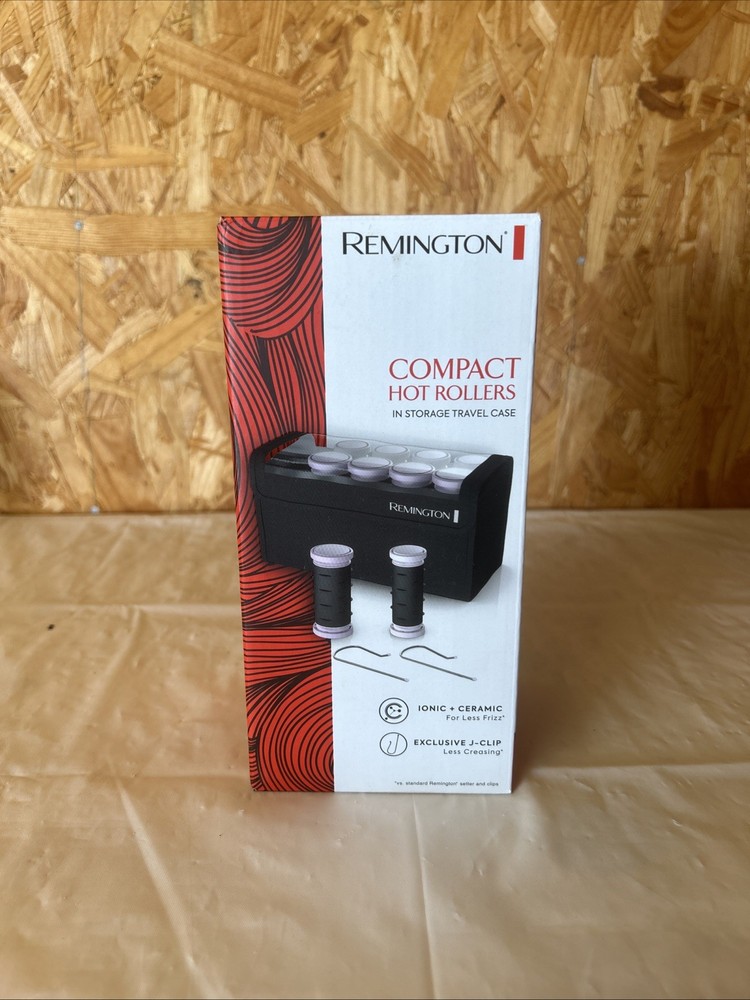 Remington Compact Hot Rollers in Storage Travel Case Ionic + Ceramic H1015 R