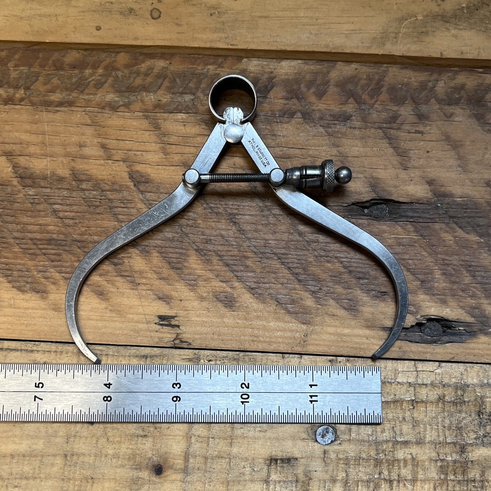 Starrett 4" Outside Spring Nut Caliper 4" leg
