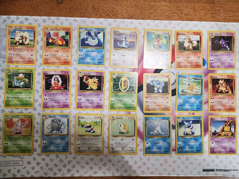 Pokemon 3 Complete Sets - Common & Uncommon Base, Jungle & Fossil Sets