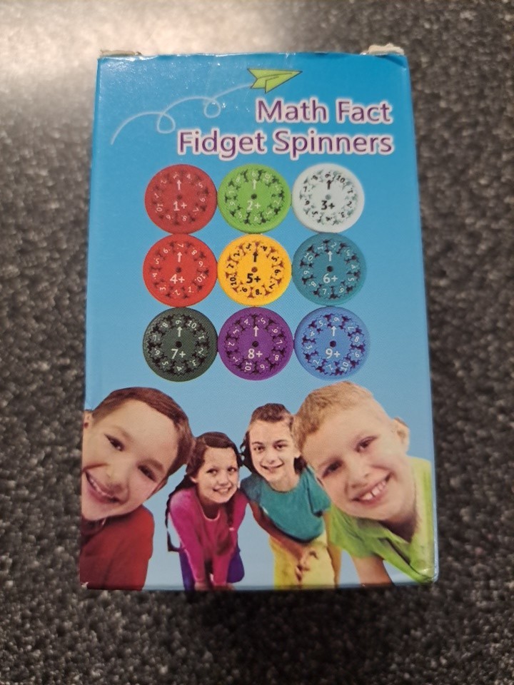 Math Fact 9 Fidget Spinners Multiplication & Division Spinner for Kids