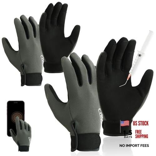 Level 2 Needlestick, Level 5 Puncture Resistant Work Gloves, Medium 2 Pairs