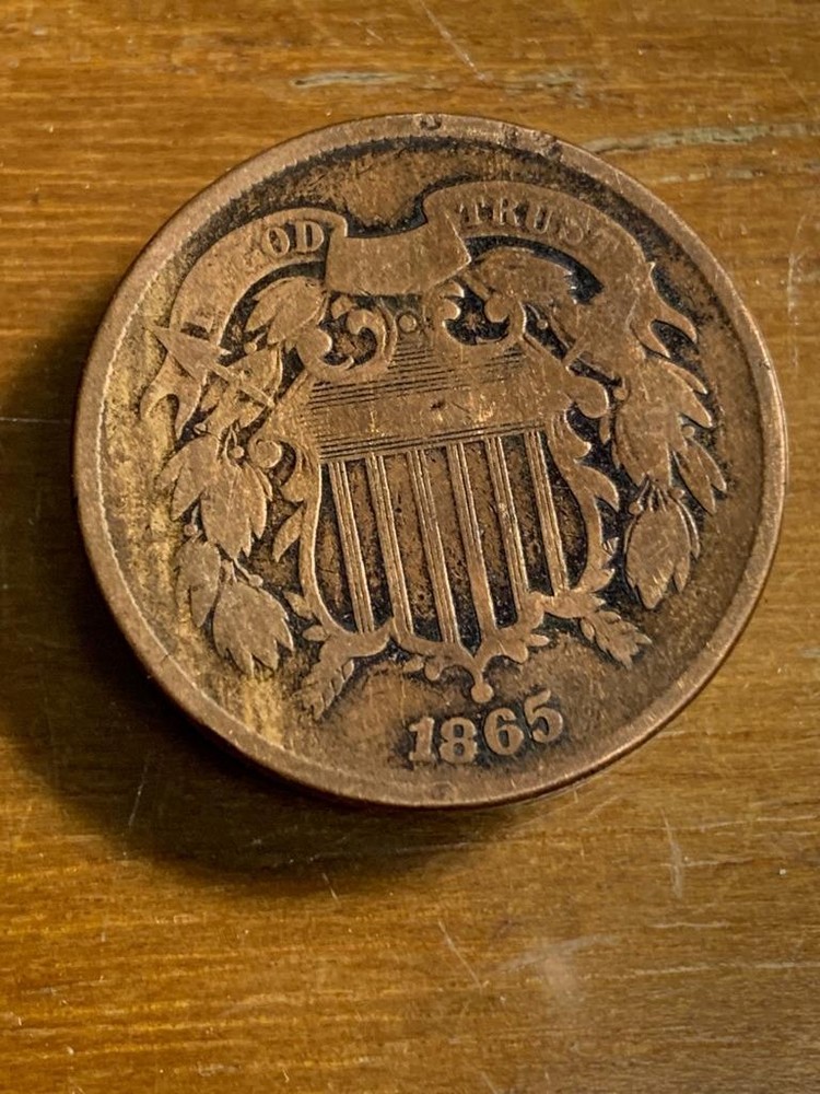 1865 2 Cent Piece Circulated Condition SKU# 33332