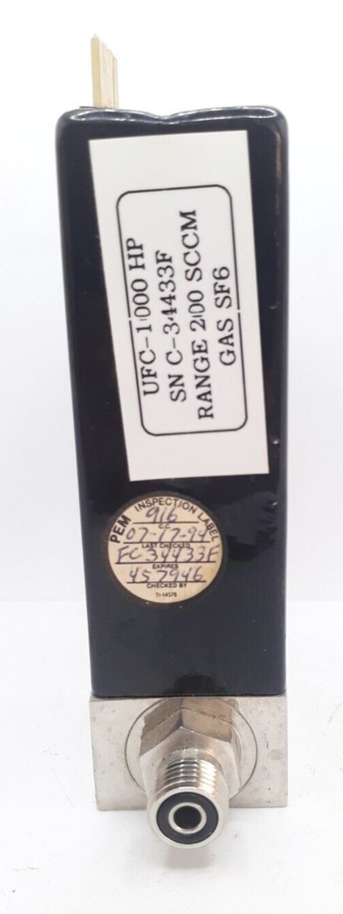 Unit UFC-1000HP Mass Flow Controller Range 200 SCCM Gas SF6