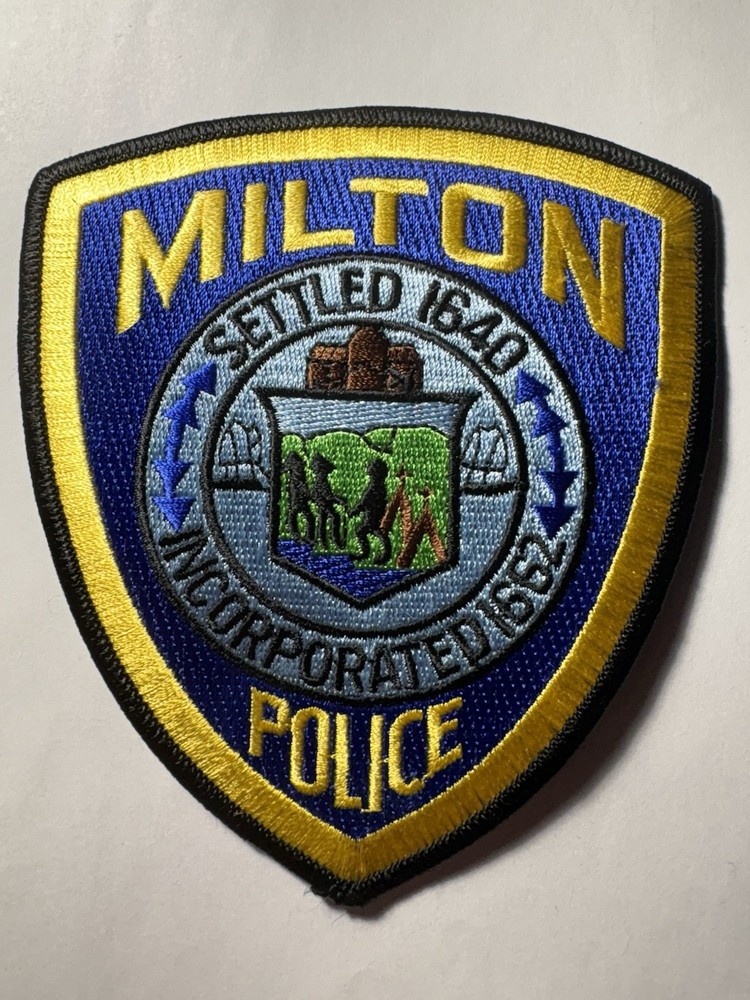 Milton Massachusetts Police Patch