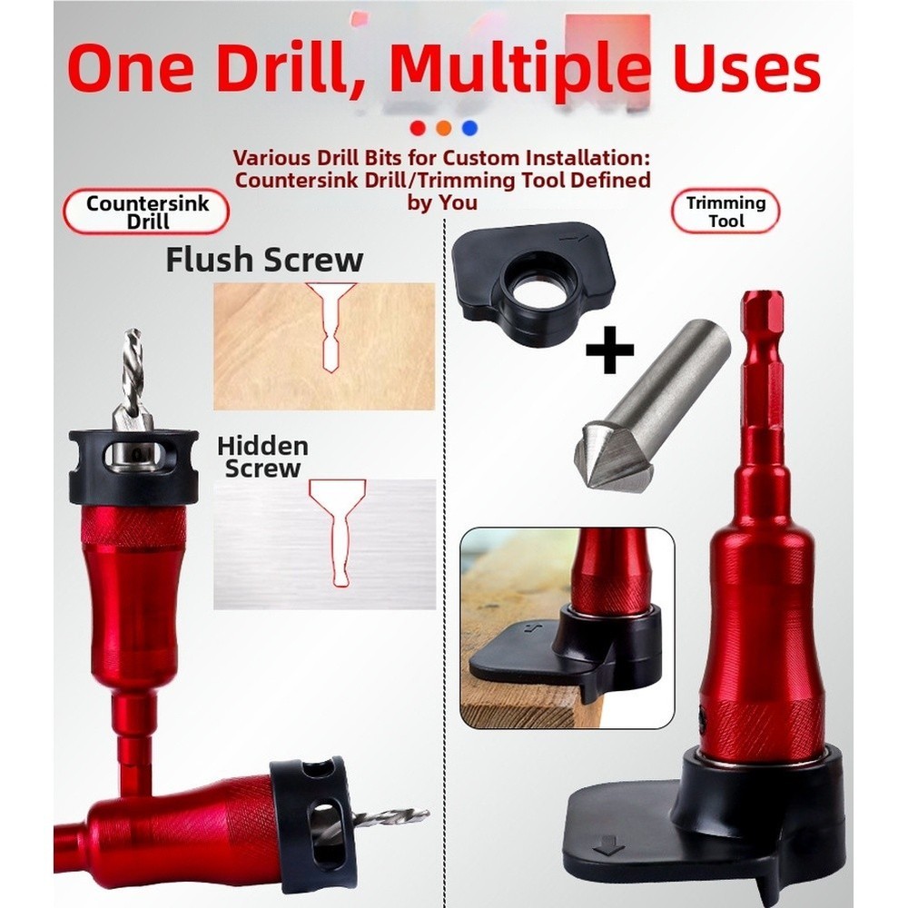 Adjustable Countersink Adjustable Depth Control Bearing-equipped Limiter