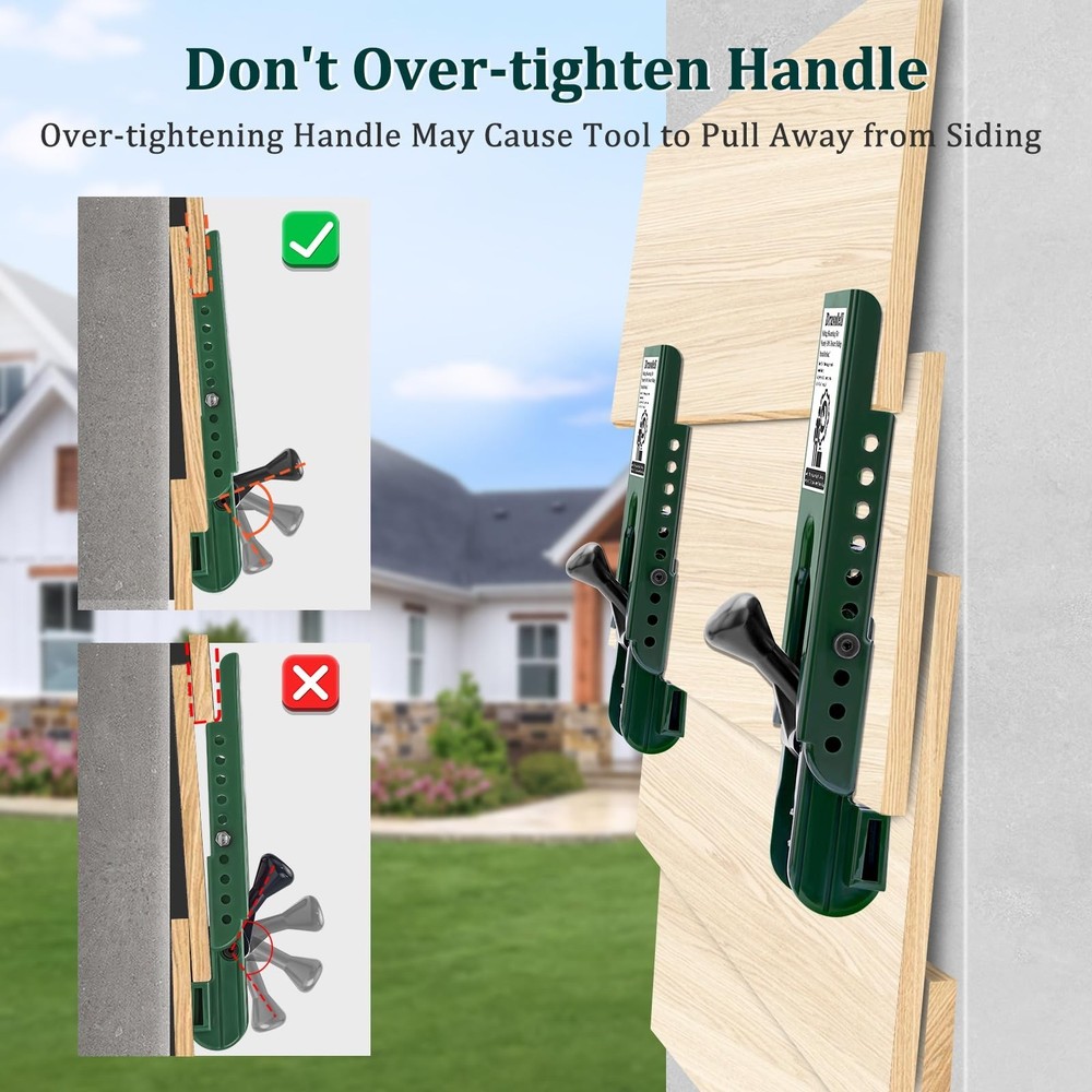 Siding Installation Tools, Siding Mounting Kit with Adjustable Reveals, Lap S...