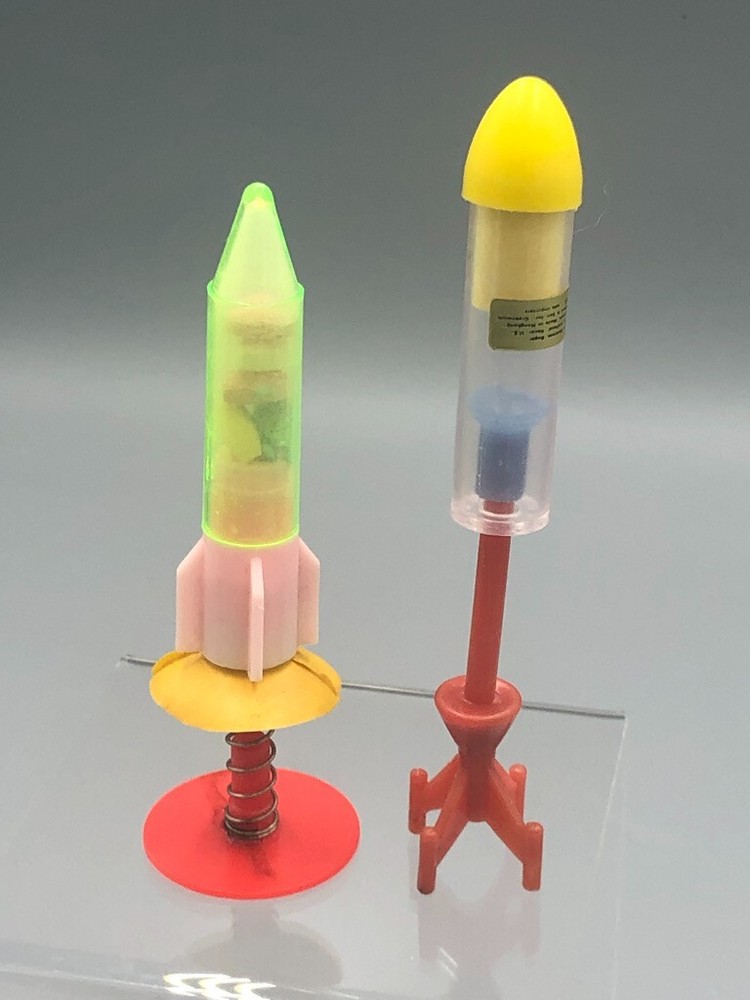 1980s ROCKET Toy CANDY CONTAINER Vintage Albert & Son