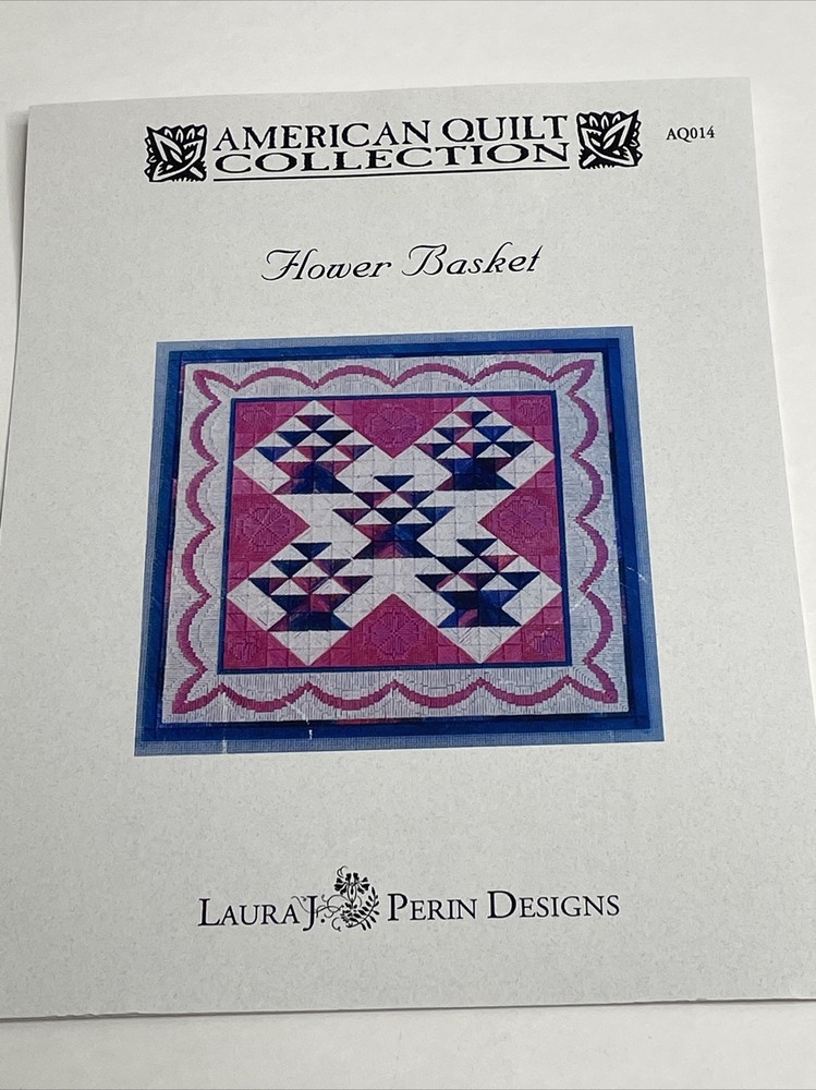 Laura J Perin Designs Flower Basket Needlepoint Pattern