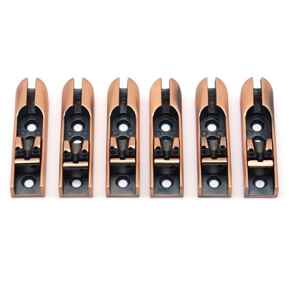 6 String Electric Bass Individual Tailpiece Single String Bass Bridge Red Copper