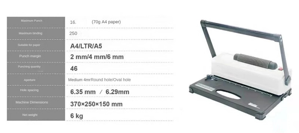 A4 Electric Single Coil Binding Machine Laptop Punch Binding Machine For Office