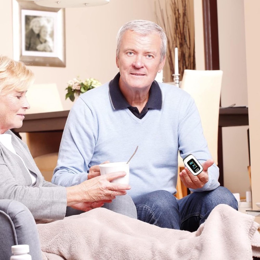 Compact and Accurate Pulse Oximeter with OLED Display & Included Batteries