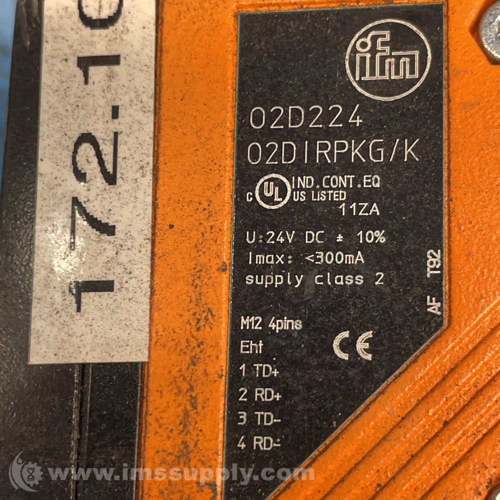 Ifm 02DIRPKG/K Photoelectric Recognition Sensor 3413