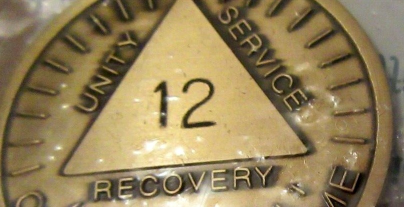 Alcoholics Anonymous AA 12 year Sunshine Bronze Medallion Token chip Sober