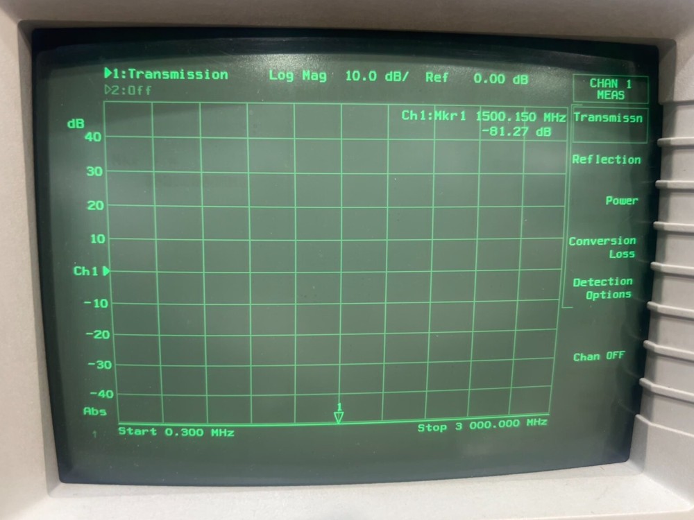Hewlett Packard 8713B 300kHz - 3000Mhz RF Network Analyzer