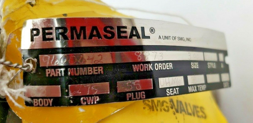 PERMASEAL VALVE, 9600642, CF3M,