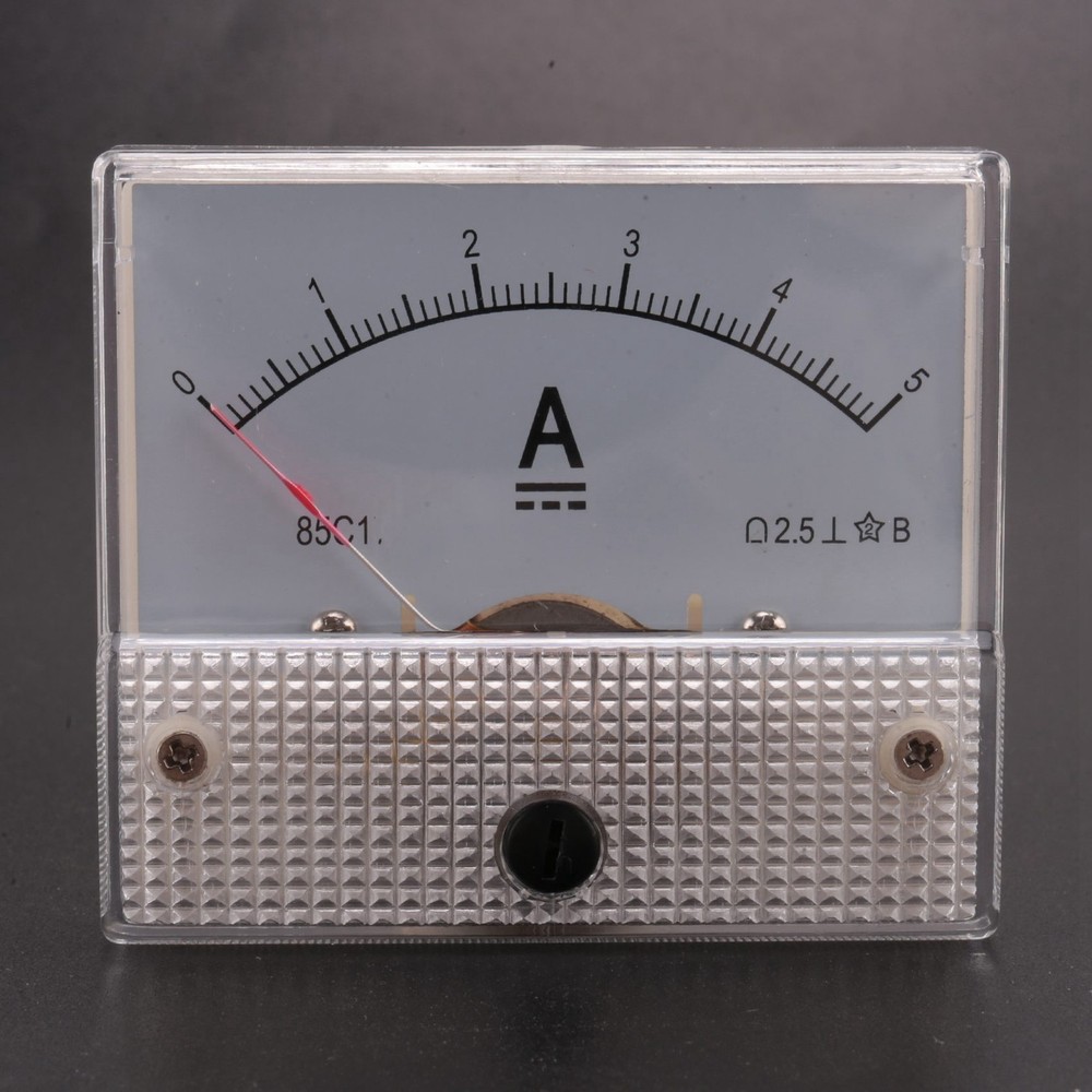85C1-A Analog Current Panel Meter DC 5A Ammeter V8J69944