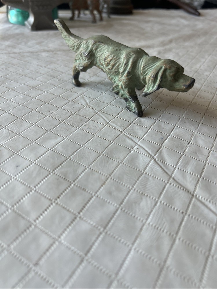Vintage Cast Metal (solid) Spaniel/Retriever Figure 5.5”