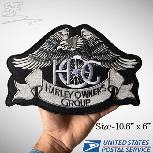 Large Eagle Silver Patch ~ H arley D avid son Owners Group H.O.G.