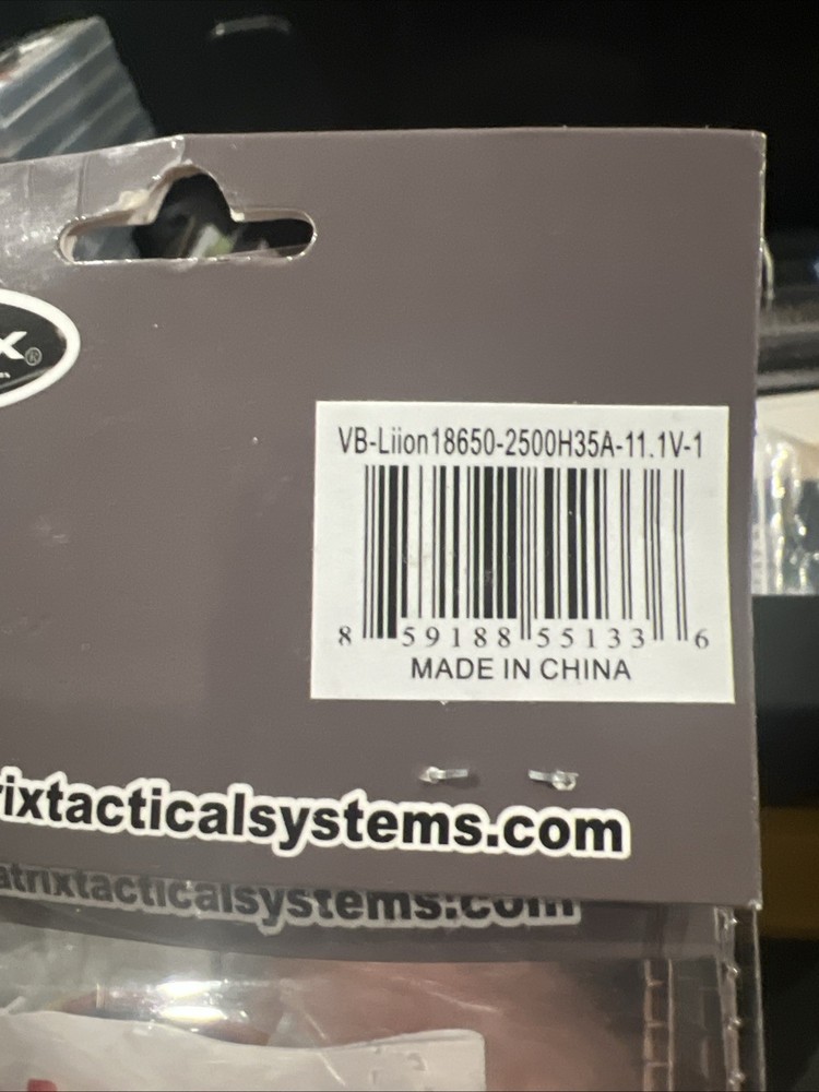 Matrix Tactical Systems 11.1V 2500mAh Lipo Battery Stick