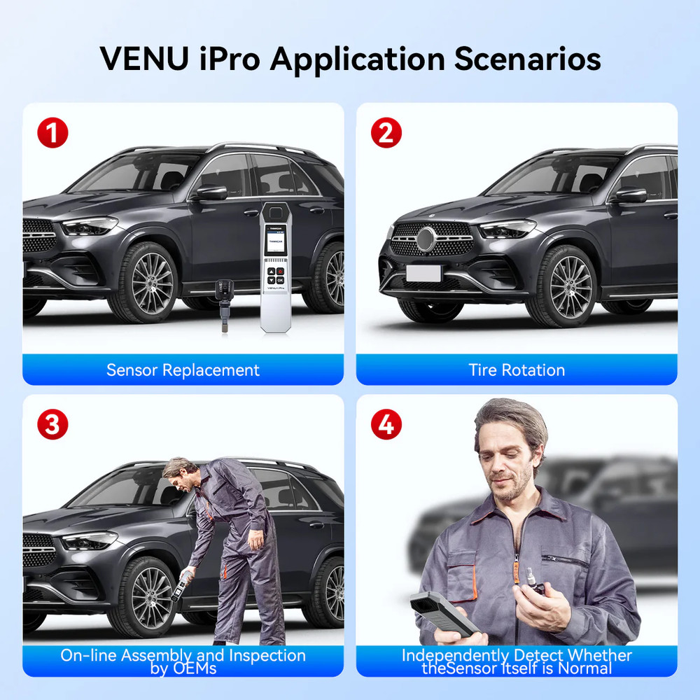 THINKTPMS VENU iPro TPMS Relearn Tire Reset Tool Work with Thinkscan 689BT
