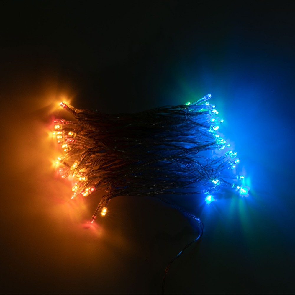 80-LED-Bead String Light 4 Colors Decorative Light Atmosphere Lamp W/ Controller