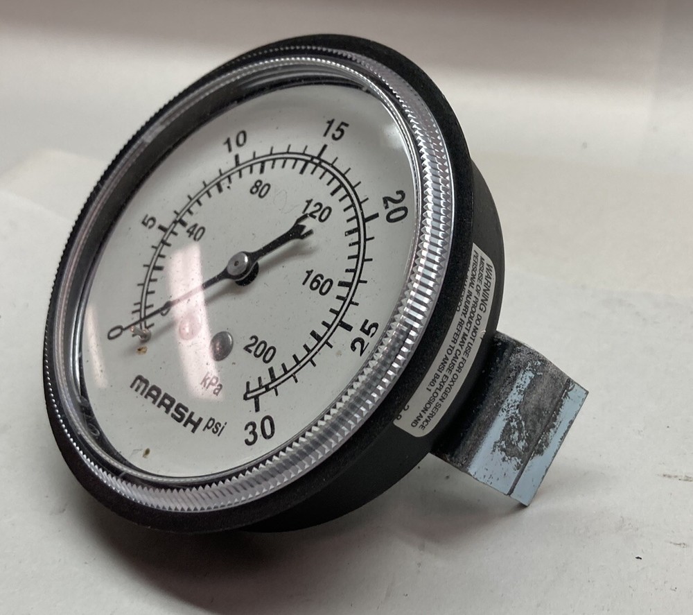 Marsh,0-30PSI 0-200kPa,Gauge