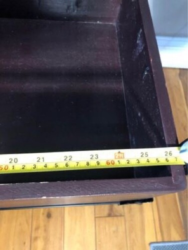 Chest/Vintage coffee table with wrought iron base