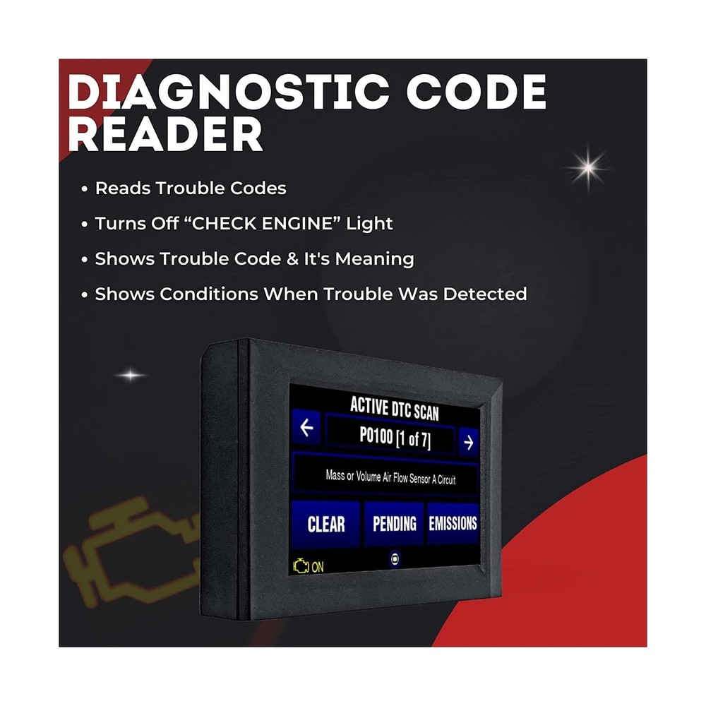 ScanGauge 3 All New Touch Screen OBD2 Code Reader, Digital Gauges & Trip Comp...