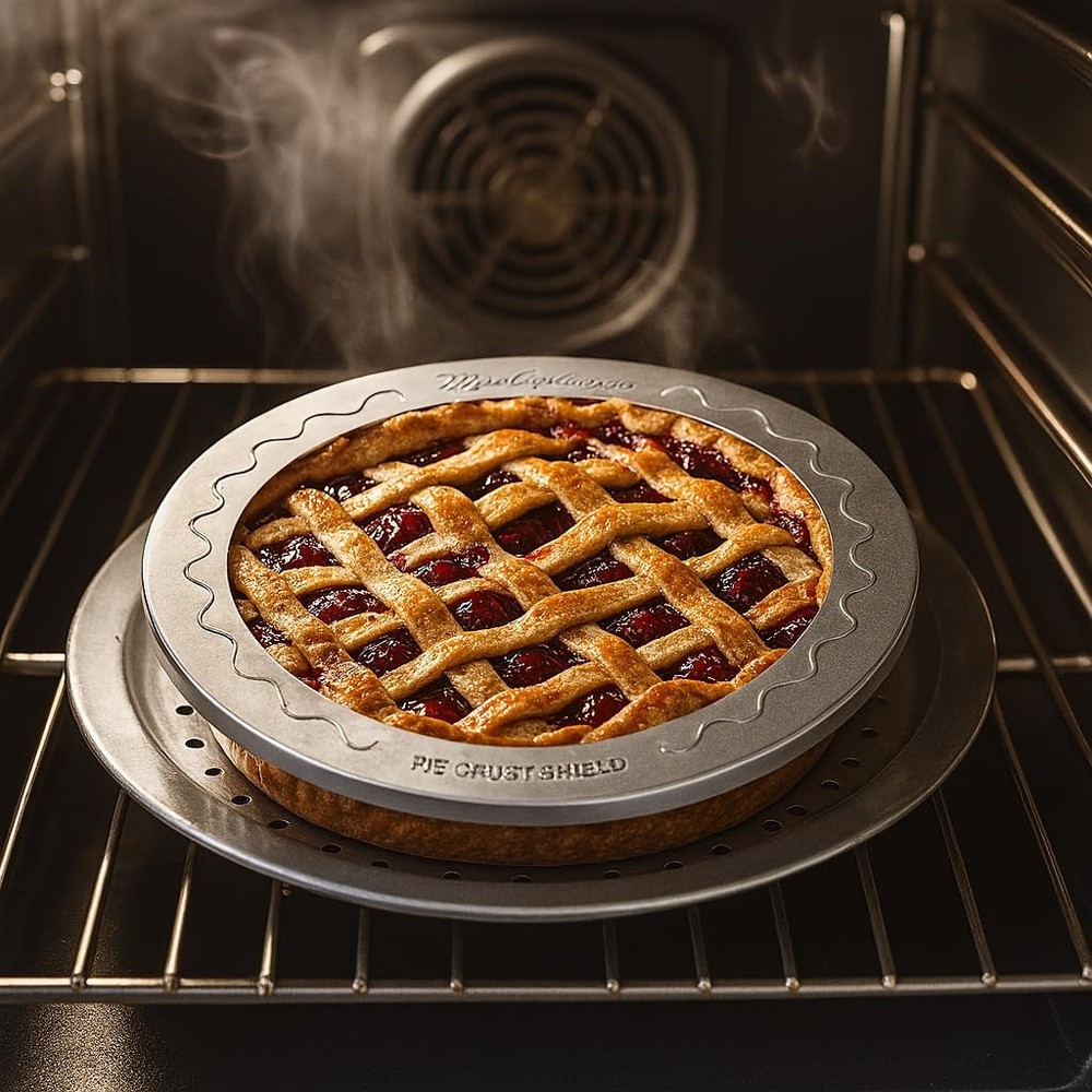 Mrs Anderson's 9 Inch Pie Crust Shield Baking Pan Protector Prevents Burning
