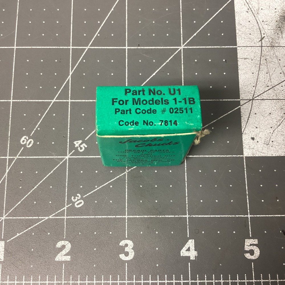 Jacob's Chuck Jaws and Threaded Nut, U1, (LBB27V)