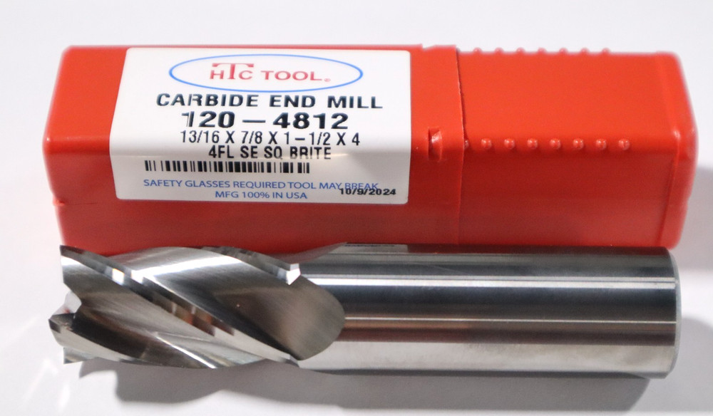 HTC, 13/16" 4FL SE SOLID CARBIDE END MILL 120-4812
