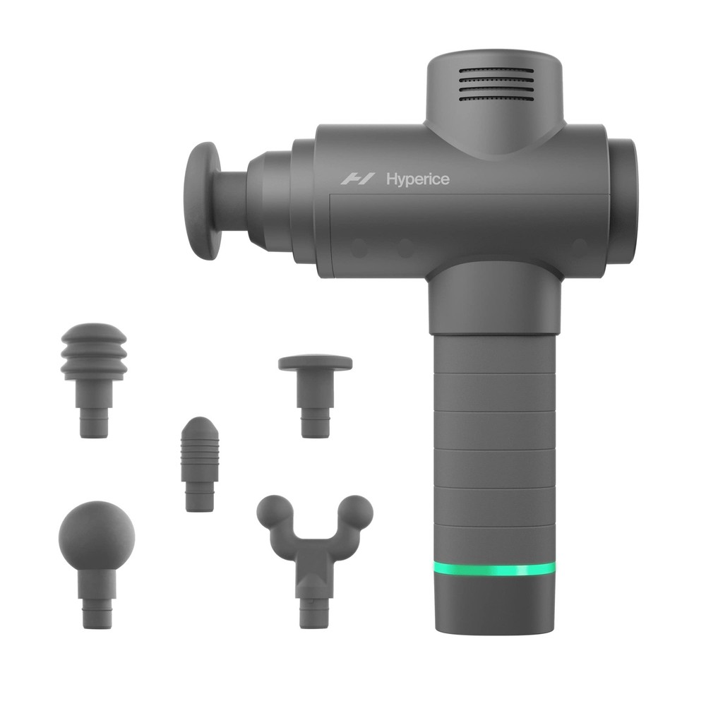 Hyperice Hypervolt 2 Grey - Featuring Quiet Glide 5 Attachements,