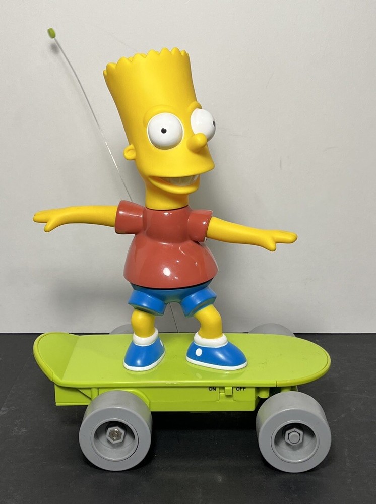 The Simpsons R/C Remote Control Skateboarding BART Talking Krusty Tested 2000