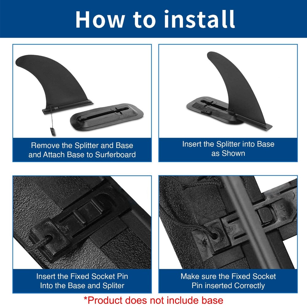 Surfboard Easy To Install Fin Replacement Surfboard Tail Inflatable Paddle