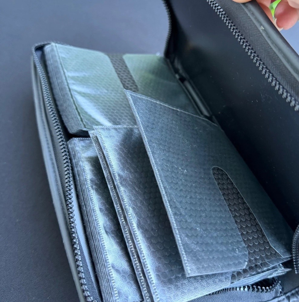 cdProjects CD DVD Storage Case 24 Binder Orange Grey Zip Media Organizer Wallet