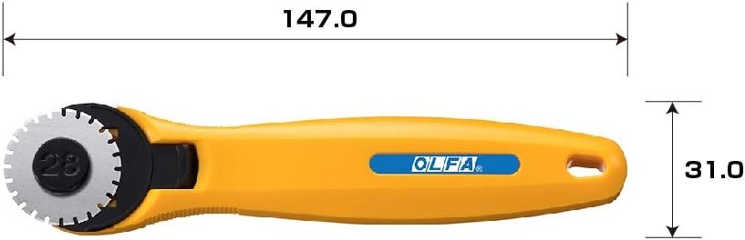 OLFA Perforation Cutter 28 235B 28mm, イエロー