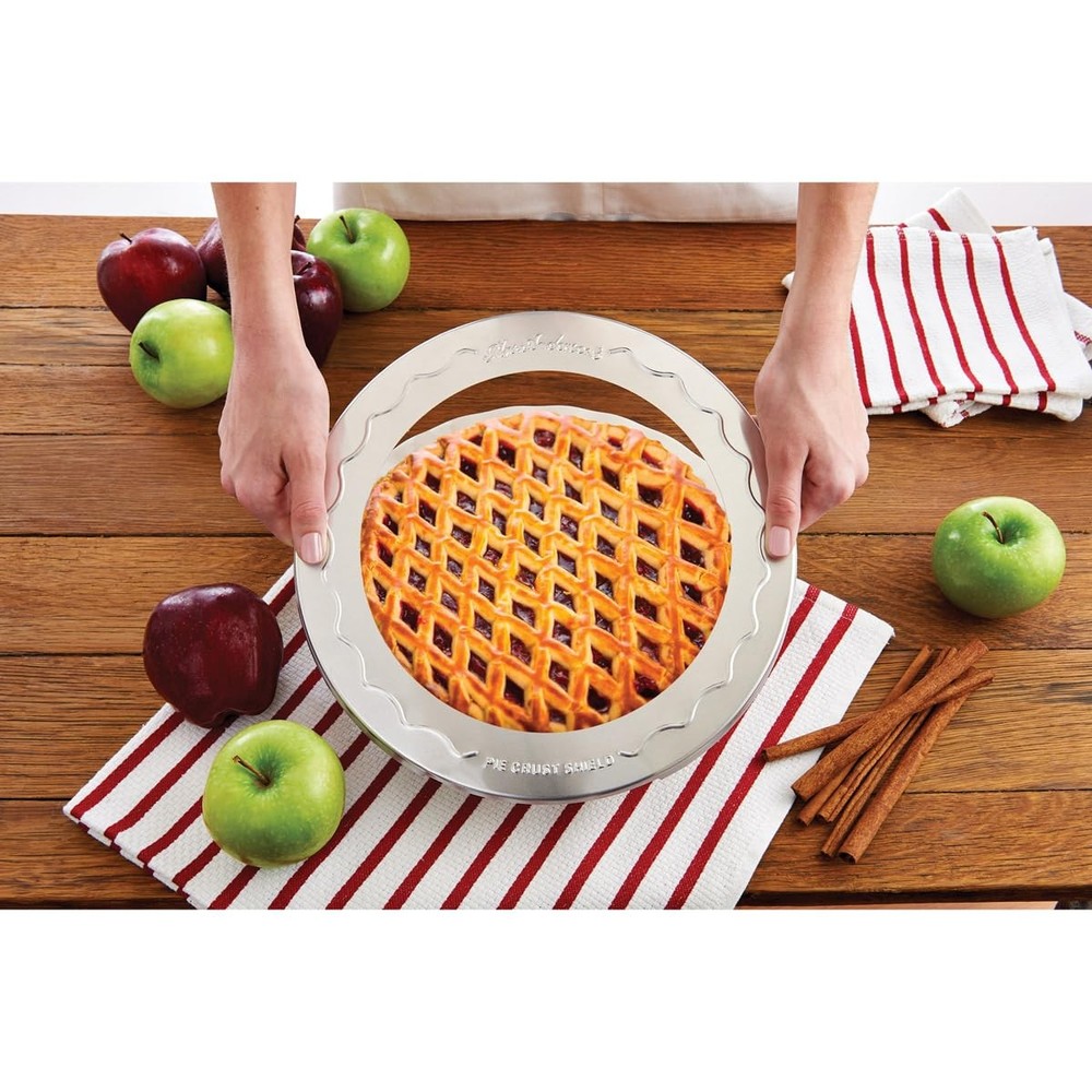 Mrs Anderson's 9 Inch Pie Crust Shield Baking Pan Protector Prevents Burning