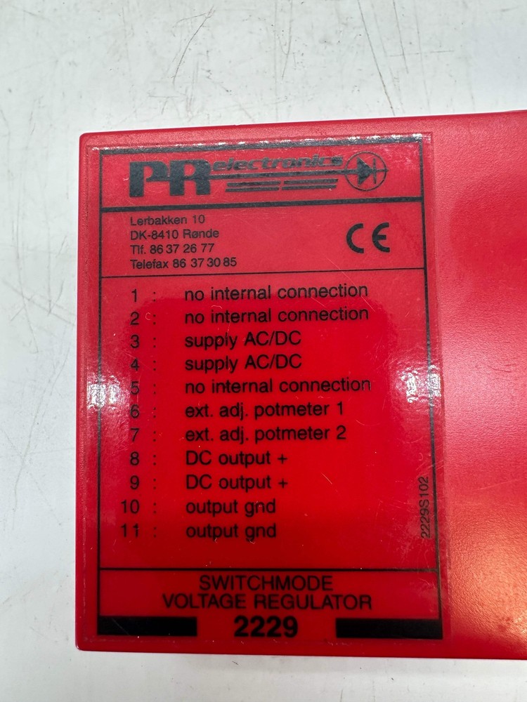 PR Electronics 2229 Switchmode Voltage Regulator (No Box)