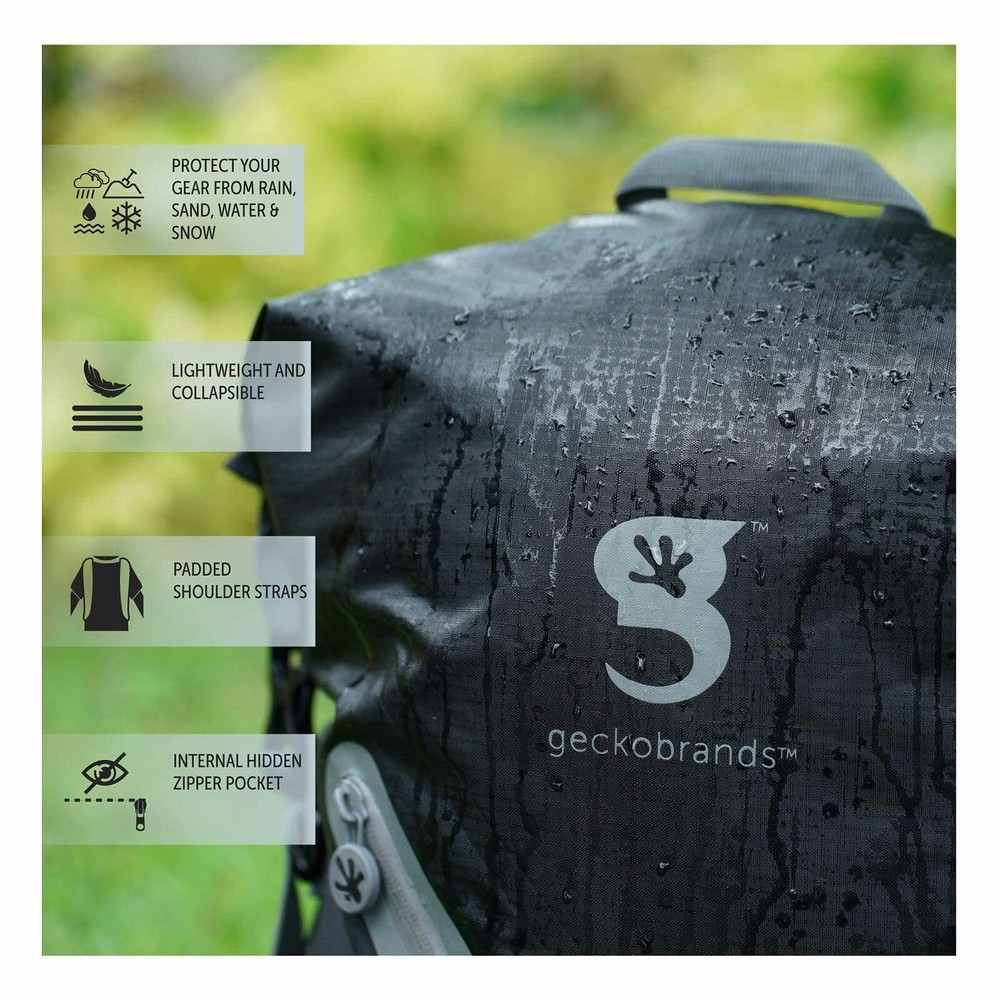 Geckobrands Lightweight 30L Waterproof Backpack