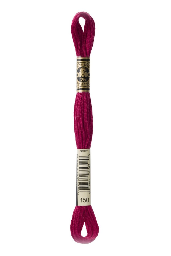 DMC - Color # 150 - (Raspberry) -- Embroidery Floss -- Per Skein