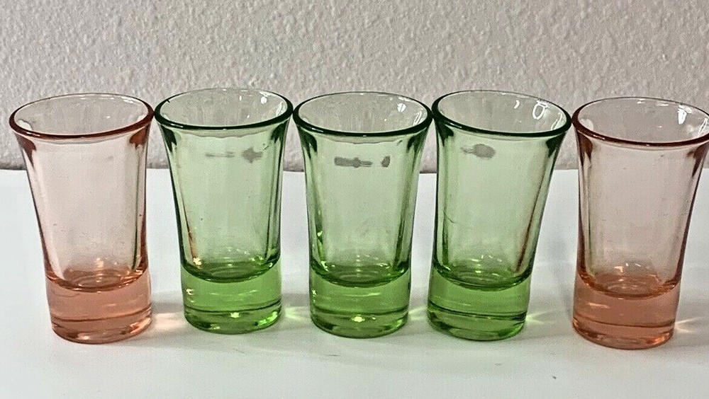 5 MCM Cordial Shot Glasses Shooter
