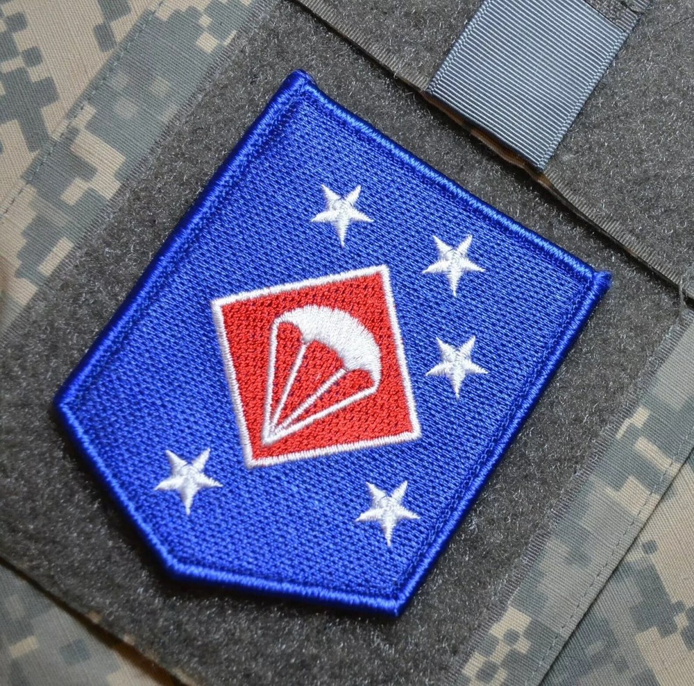 USMC MARFORCOM JOINT TASK FORCE RECON vêlkrö PATCH: PARAMARINE RAIDERS (subdued)